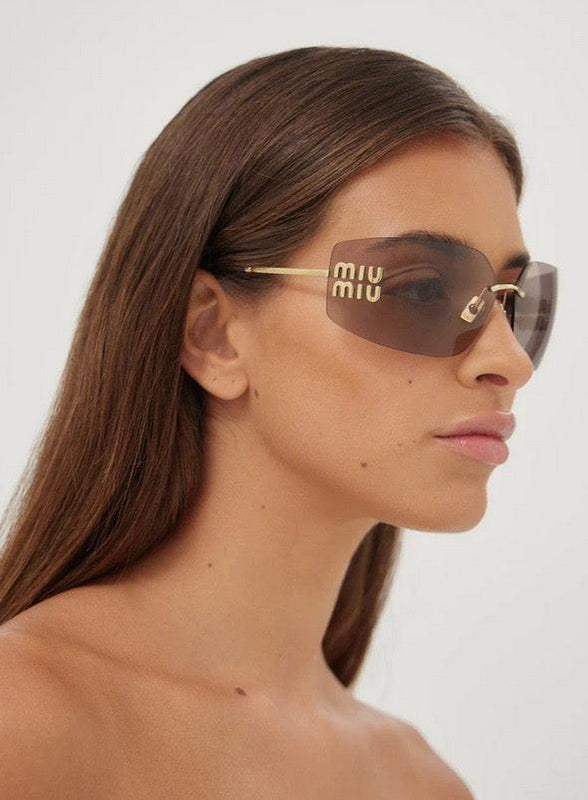 2024 Miu Miu Eyewear MU 54YS 5AK-5S0 Runway frameless sunglasses ✨