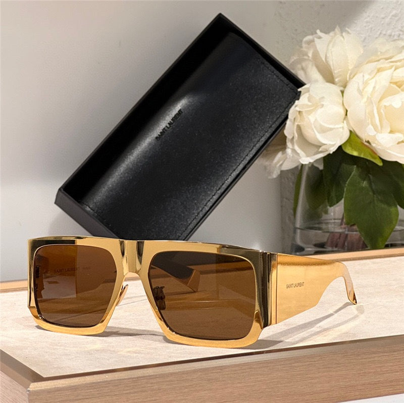 YSL 2024 SAINT LAURENT SL 635 flat-top Sunglasses $800 ✨ - buyonlinebehappy