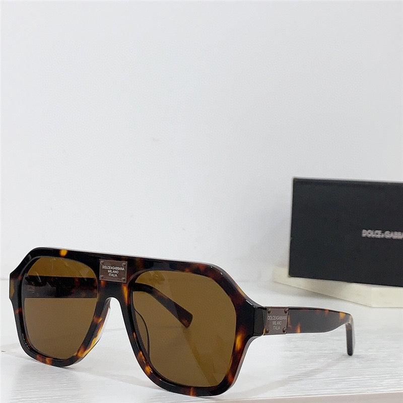 Dolce & Gabbana Eyewear pilot-frame logo-plaque Sunglasses ✨ - buyonlinebehappy