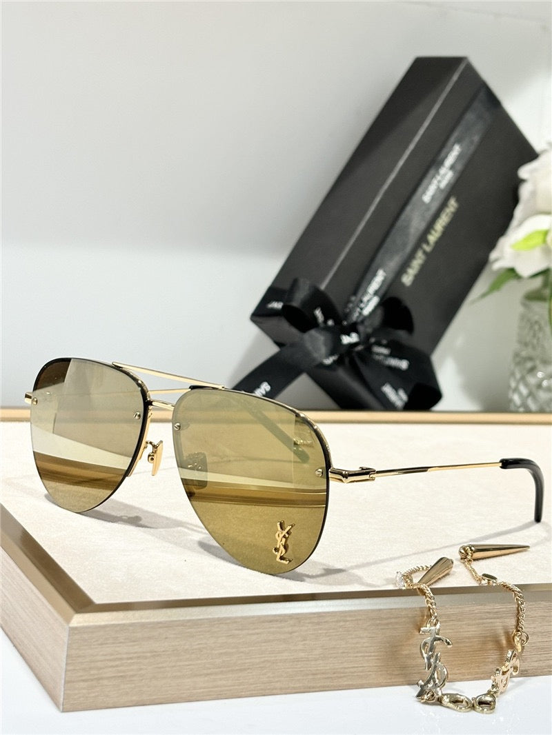 YSL Saint Laurent 11M Classic Sun Aviator Unisex Sunglasses ✨ - buyonlinebehappy