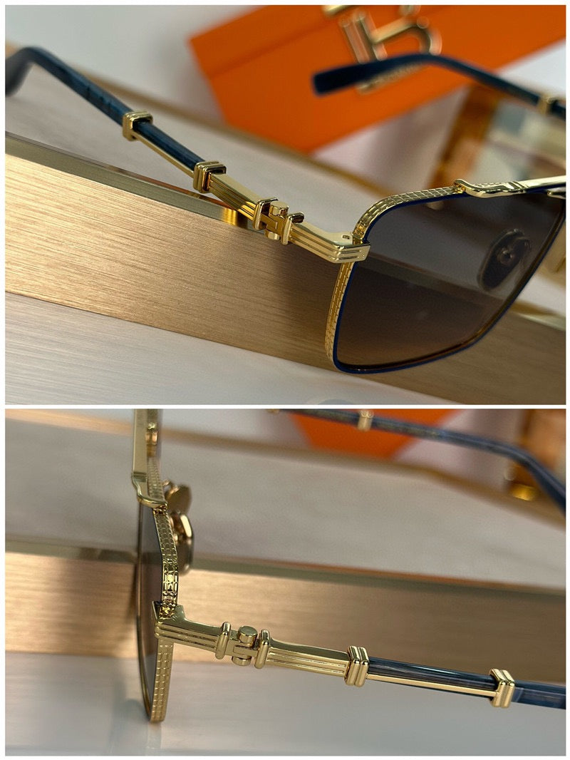 BALMAIN BPS-149C Gold-Silver Sunglasses  ✨ - buyonlinebehappy