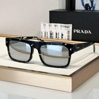 Prada PR A10S Rectangular Brown POLARISED Men's Sunglasses  🟥
