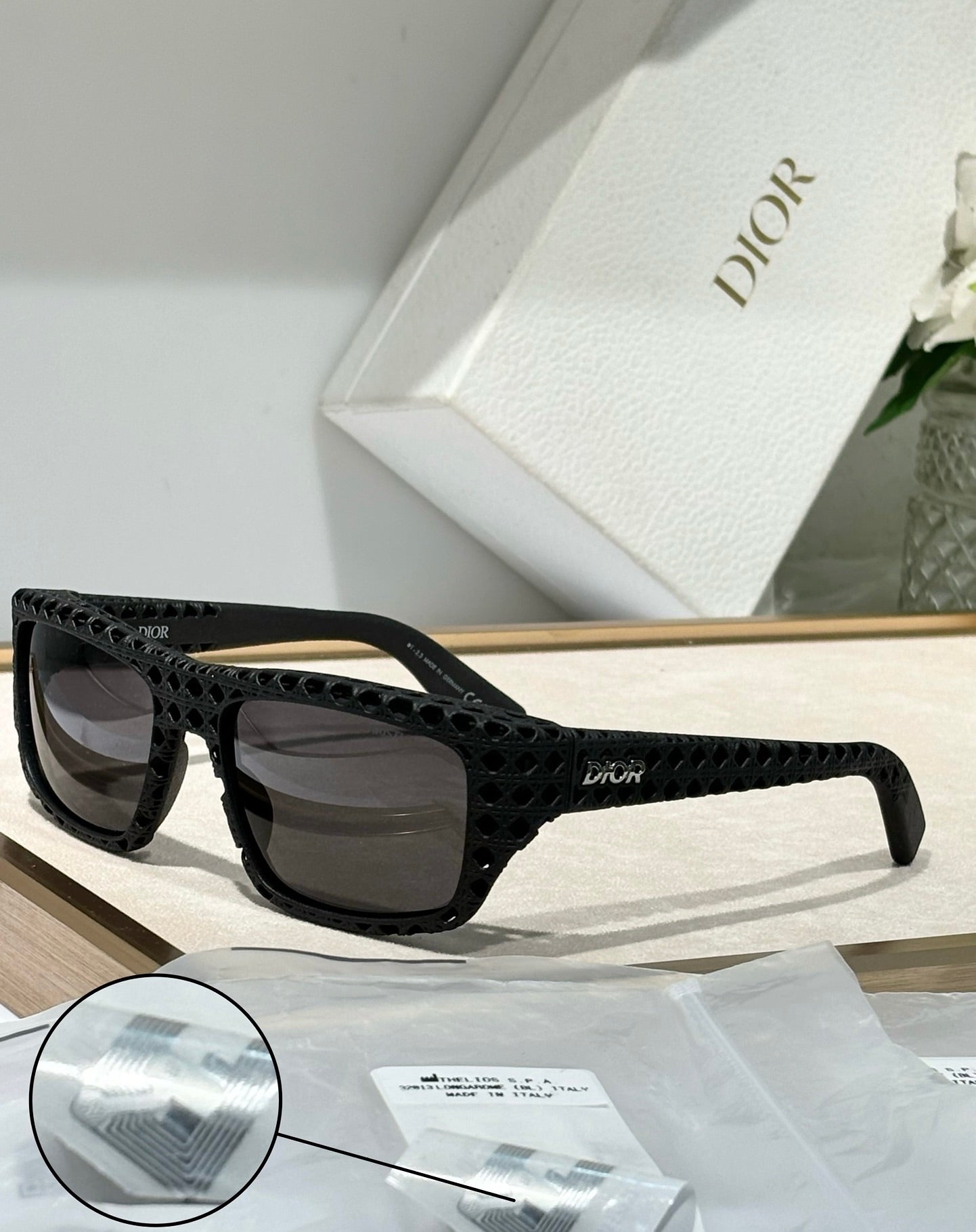 Christian Dior Men's Dior3D S1I Rectangular Sunglass ✨ - buyonlinebehappy