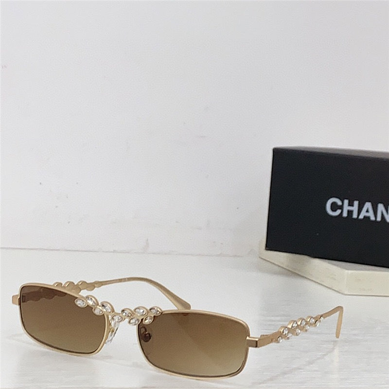 2024 CHANEL Rectangle Sunglasses 9567B C395/6V 🖤 - buyonlinebehappy