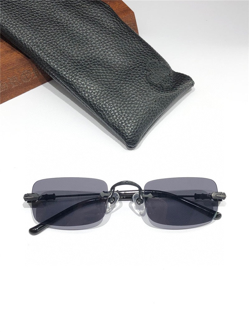 Rare CHROME HEARTS 49-22-144 PILLS II Floral Temple Rimless