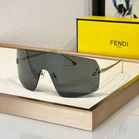Fendi 2024 First Mask FE 4121 US 28G Shield Sunglasses Women's✨