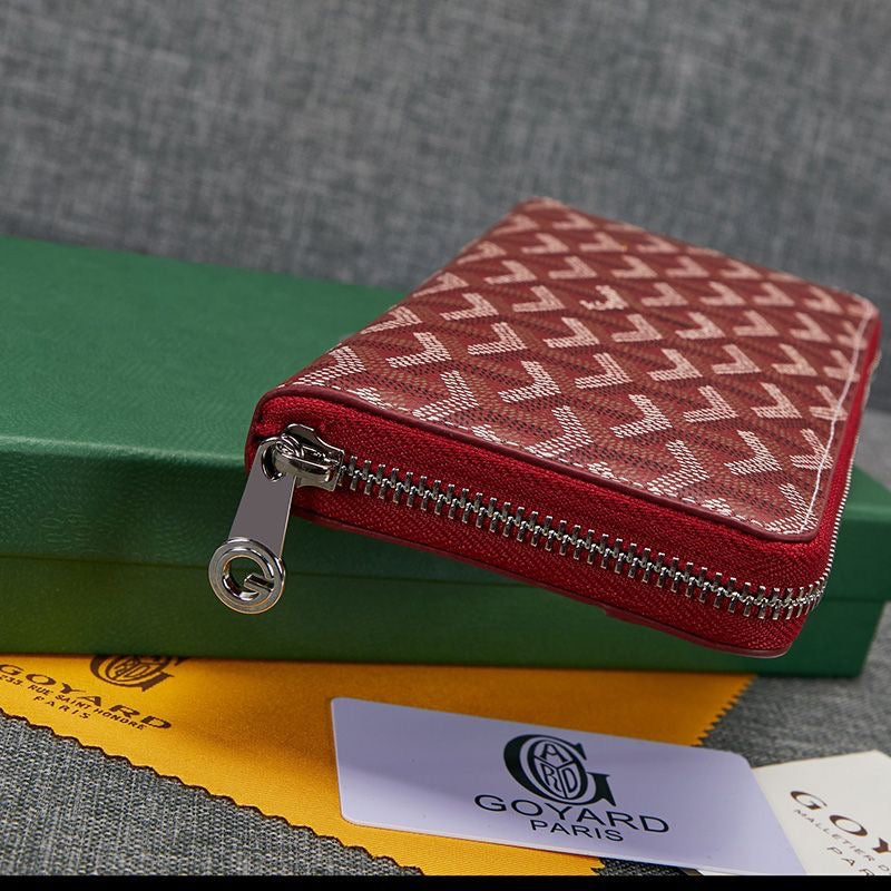 Goyard Matignon GM Zipper Wallet In Goyardine Canvas✨ - buyonlinebehappy