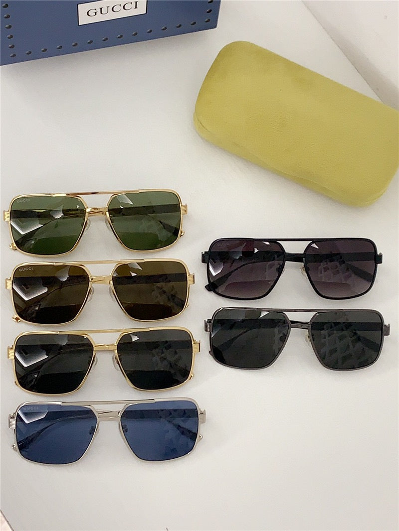 New Season Gucci 1512S Eyewear Rectangle frame Sunglasses  ✨ - buyonlinebehappy