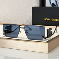 Dolce&Gabbana 2304B Crystal DG Metal Rectangle Women's Sunglasses ✨