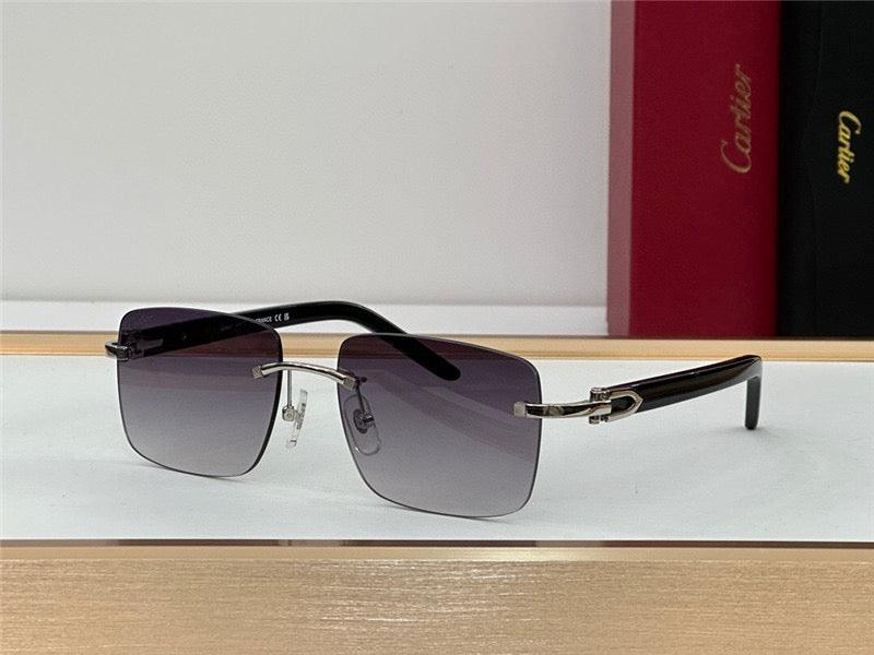 CARTIER Lens Buffalo Horn 60MM-140MM Men's Sunglasses CT0031RS 001 ✨ - buyonlinebehappy