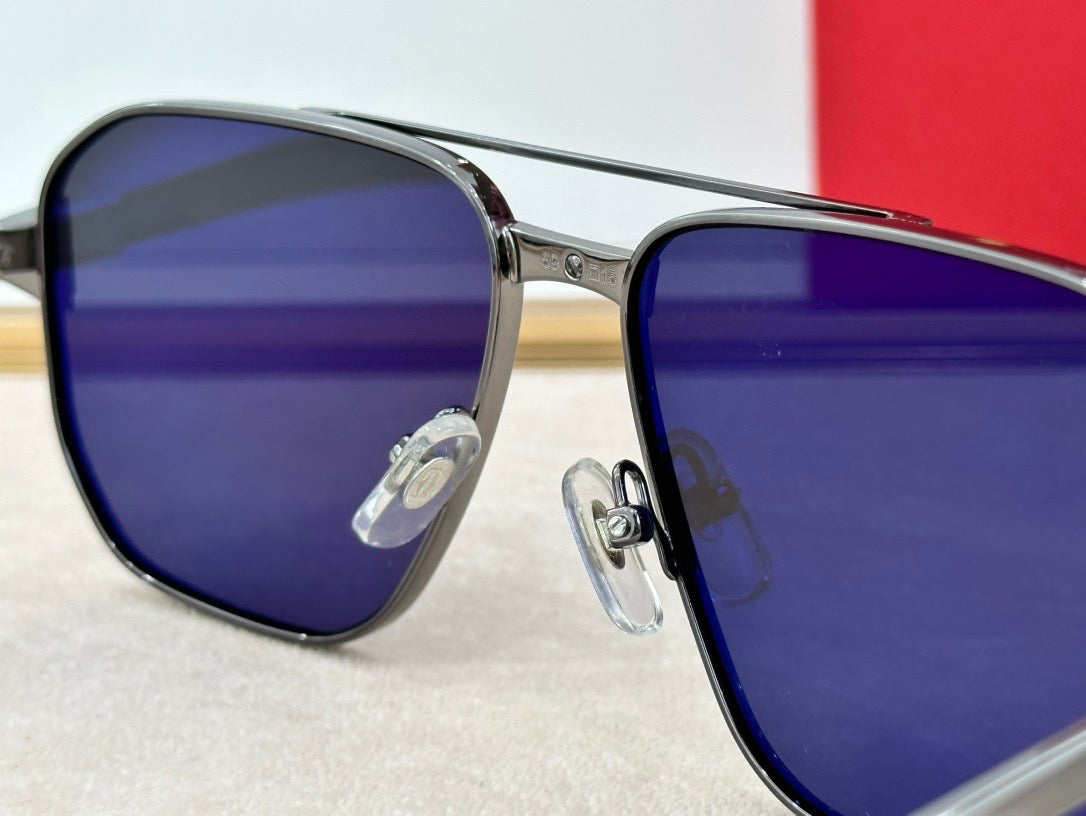 Cartier Exception POLARISED CT0424S 001 Sunglasses Pilot 59-15-140 ✨ - buyonlinebehappy