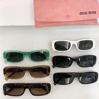 Miu Miu Glimpse oval-frame Acetate - 54 -08ZS Women's Sunglasses