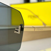 Fendi 2024 First Mask FE 4121 US 28G Shield Sunglasses Women's✨