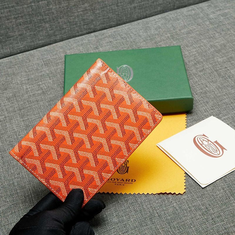 Goyard Grenelle Passport Cover In Goyardine Canvas✨ - buyonlinebehappy