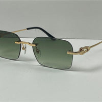 CARTIER  CT0290  Gold-Silver Men's Sunglasses 👑