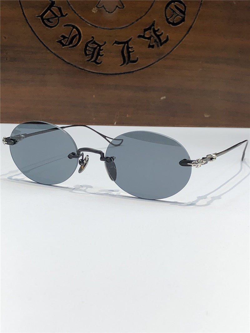 Chrome Hearts SINNERGASM oval round tinted Sunglasses✨ - buyonlinebehappy