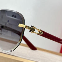 Cartier C DECOR CT0440S Wood frame Unisex Sunglasses 🐆
