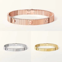 Cartier 18K Gold Plated  LOVE Flexible Bracelet yellow-rose-silver ✨