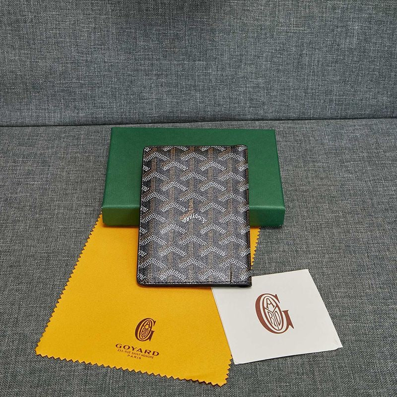 Goyard Grenelle Passport Cover In Goyardine Canvas✨ - buyonlinebehappy