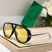 BOTTEGA VENETA  BV1273S 003 Unisex DROP AVIATOR Sunglasses✨