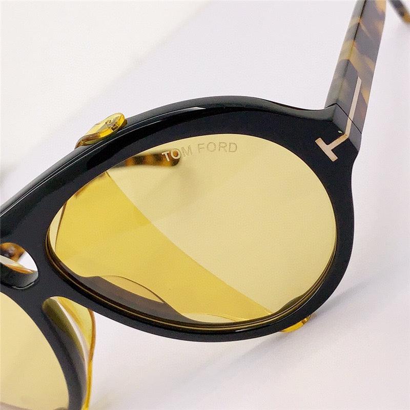 Tom Ford Neughman FT 0882 Black Havana Yellow Sunglasses ✨ - buyonlinebehappy