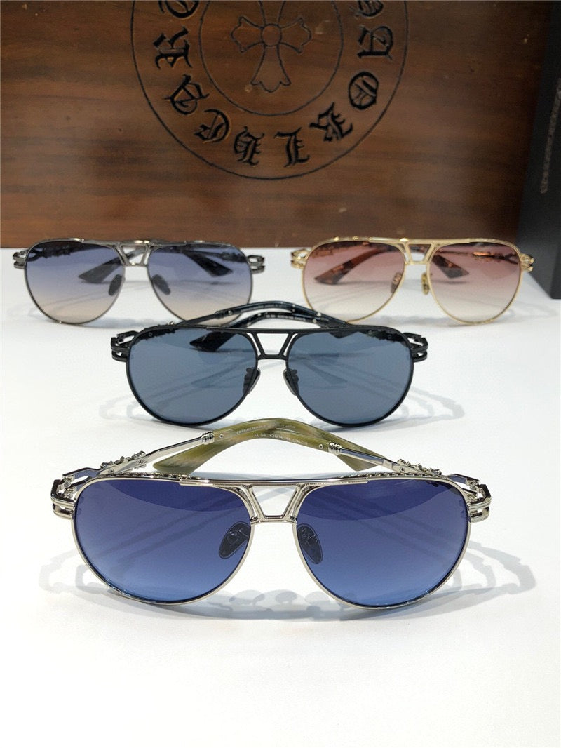 Chrome Hearts Aviator Sunglasses 60mm-4 STYLE🔱 - buyonlinebehappy