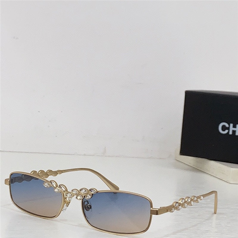 2024 CHANEL Rectangle Sunglasses 9567B C395/6V 🖤 - buyonlinebehappy