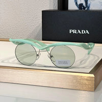 PRADA PR A18S - BLACK-PEACH-GREEN | SUNGLASSES Unisex  🟥