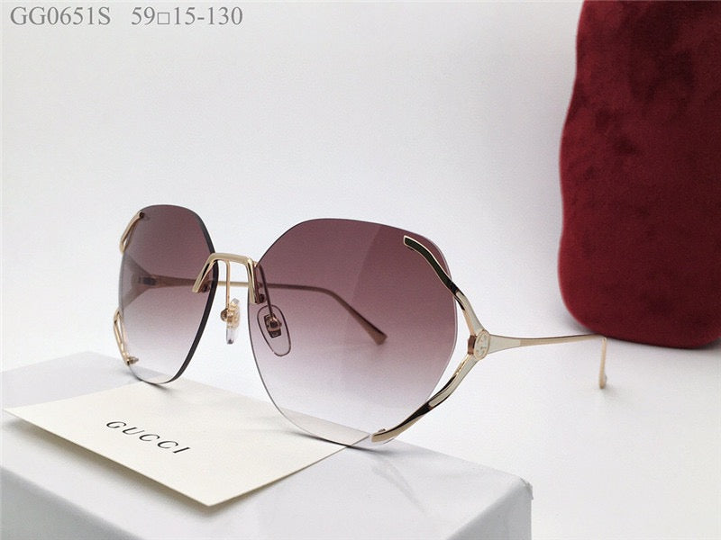 GUCCI 0651S Square 60mm Aviator Sunglasses ✨ - buyonlinebehappy