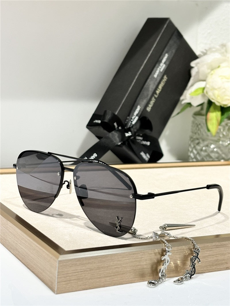 YSL Saint Laurent 11M Classic Sun Aviator Unisex Sunglasses ✨ - buyonlinebehappy