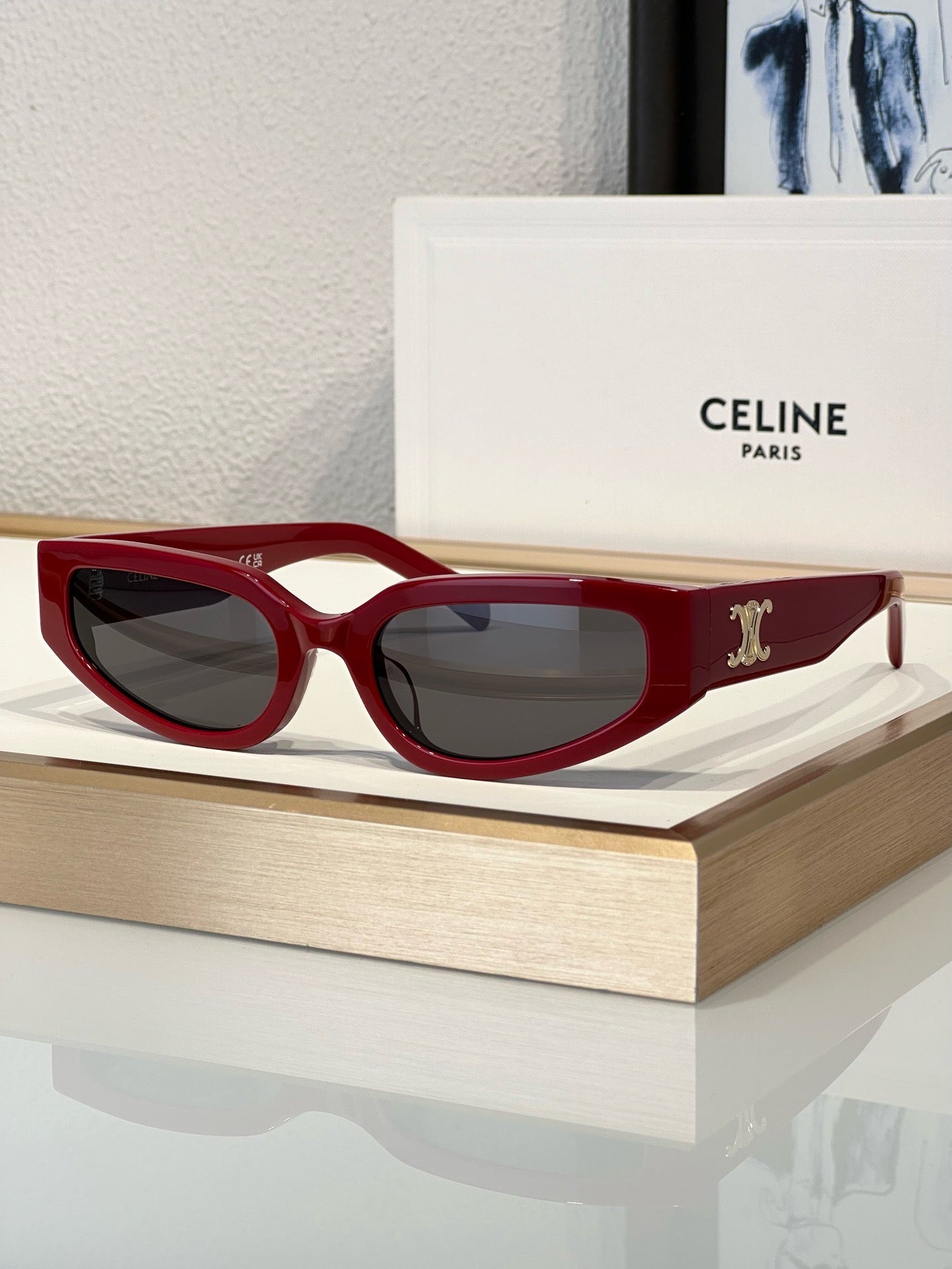 CELINE Eyewear 40269U Triomphe cat-eye Women's Céline Sunglasses✨ - buyonlinebehappy