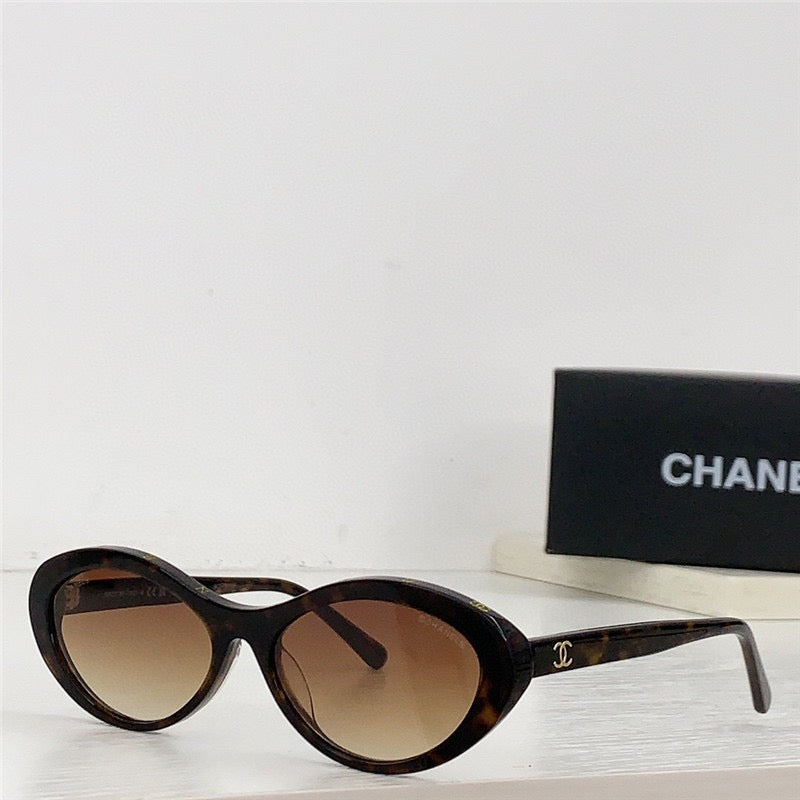 Chanel CH5416 1712/S6 Cat Eye Oval Acetate Sunglasses ✨ - buyonlinebehappy