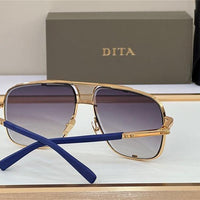 DITA MACH-FIVE Rose Gold-Gold-Brown Unisex Clear Sunglasses 🔱