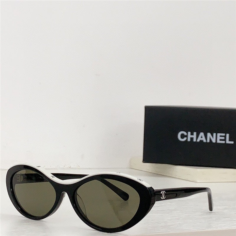 Chanel CH5416 1712/S6 Cat Eye Oval Acetate Sunglasses ✨ - buyonlinebehappy