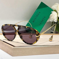 BOTTEGA VENETA  BV1273S 003 Unisex DROP AVIATOR Sunglasses✨