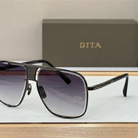 DITA MACH-FIVE Rose Gold-Gold-Brown Unisex Clear Sunglasses 🔱