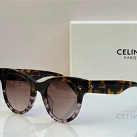 Celine BOLD 3 DOTS CL 4003 IN 01B Round Women's Sunglasses✨