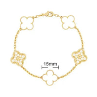 Van Cleef Vintage Alhambra Bracelet 18K Gold Plated Women's Jewelry 19 models✨
