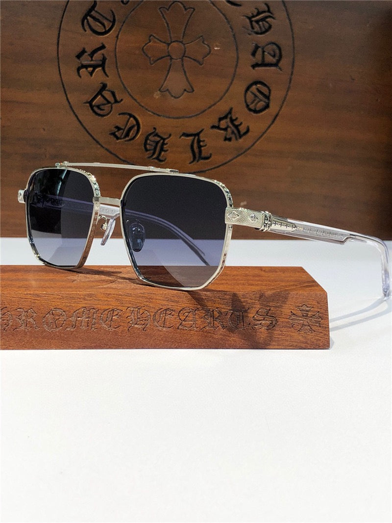 - Chrome Hearts 8184 square-frame tinted sunglasses ⚜️ - buyonlinebehappy