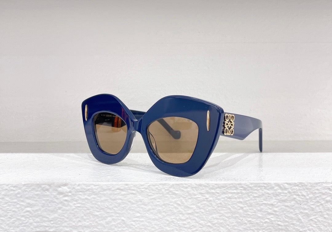 LOEWE Butterfly Inflated Round-Frame Acetate 40127 Sunglasses ✨ - buyonlinebehappy