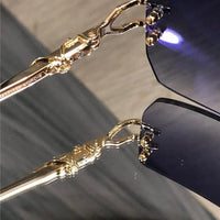 Chrome Hearts LORDIE Gold Rimless 56 15 134 Zeiss Lenses Sunglasses⚜️