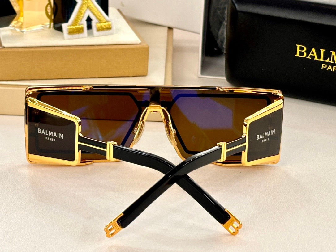 BALMAIN Eyewear Wonder Boy III rectangle-frame sunglasses✨ - buyonlinebehappy