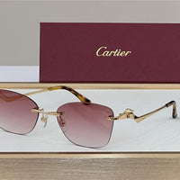PANTHÈRE DE CARTIER CT 0120 - Platinum-Gold Sunglasses 👑