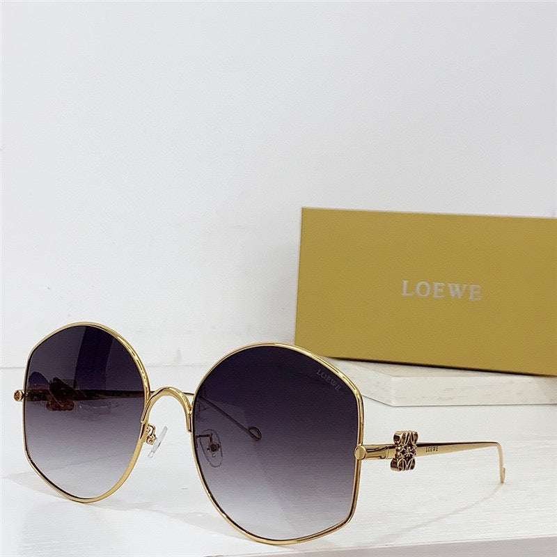 New Season 2024 LOEWE Oversize sunglasses in metal  🖤 - buyonlinebehappy