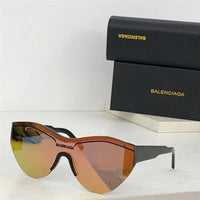 BALENCIAGA SKI 0004 Navy Blue Shield Mask Fashion Sunglasses BB0004SA Unisex 010  🖤