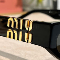 Miu Miu Glimpse oval-frame Acetate - 54 -07ZS Women's Sunglasses