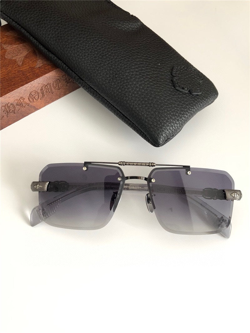 Chrome Hearts 8277 Shield Tinted Zeiss Lenses Sunglasses⚜️ - buyonlinebehappy