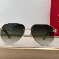 Cartier C DECOR CT0440S Wood frame Unisex Sunglasses 🐆