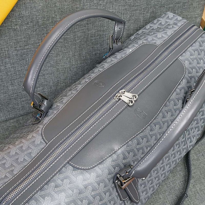 -   Goyard Boston 50 Bag In Goyardine Canvas Travel Bag Luggage ✨ - buyonlinebehappy