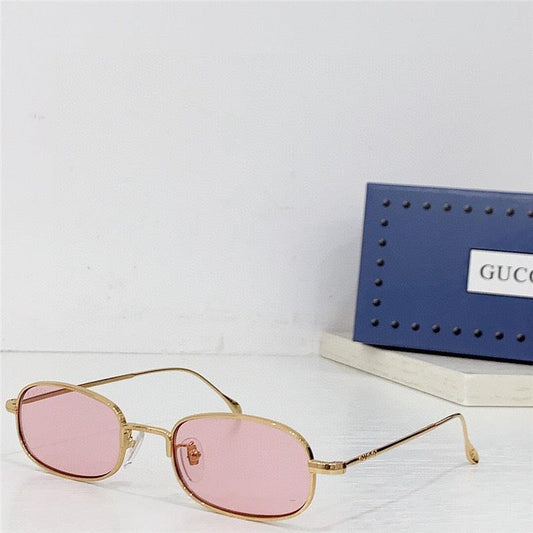 GUCCI Rectangular Frame 2024 in metal frame New Season GG1648S Sunglasses ✨ - buyonlinebehappy